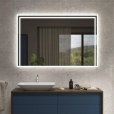 Зеркало с часами с LED-подсветкой Модена 004 